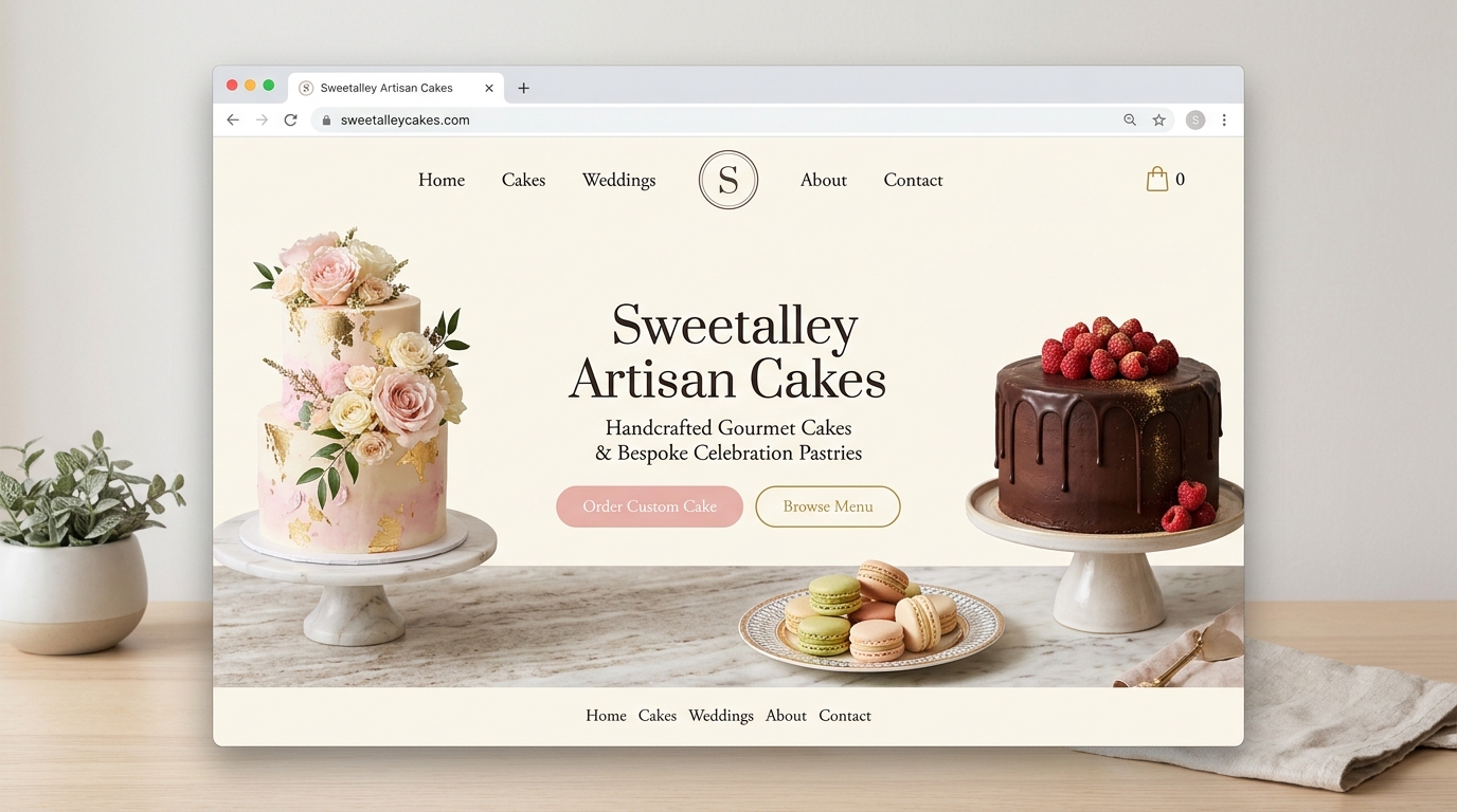 Sweetalley Artisan Cakes & Gourmet Bakery Platform