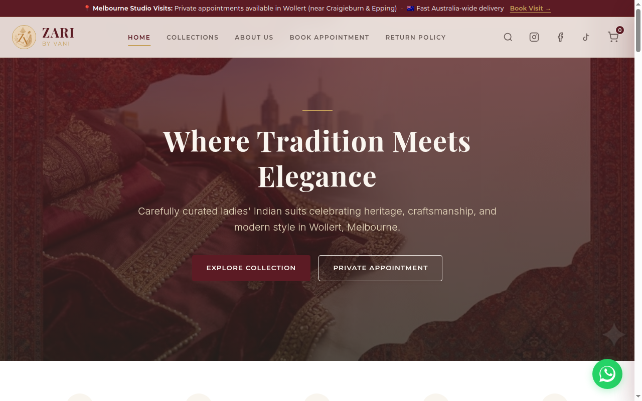 Zari by Vani Heritage Bridal Couture Storefront
